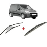 Cumpara ieftin Set 3 stergatoare CITROEN BERLINGO Box Body/MPV (B9) 2008-2021, parbriz si luneta, Bosch Twin