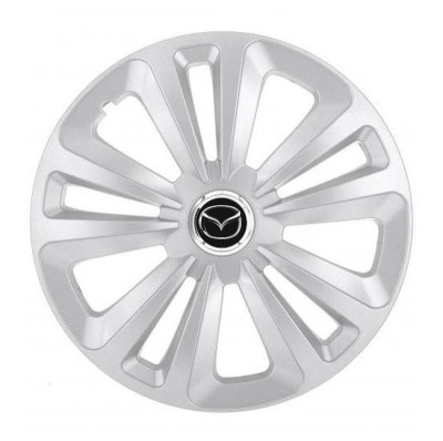 Set 4 Capace Roti Autohelix MSA&amp;reg;, potrivite jantelor de R15, pentru Mazda, model terra cromat foto