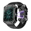 Smartwatch USSPY cu casti Bluetooth, ritm cardiac, tensiune, calorii, somn, pedometru, fitness, afisaj 1.96 inch HD