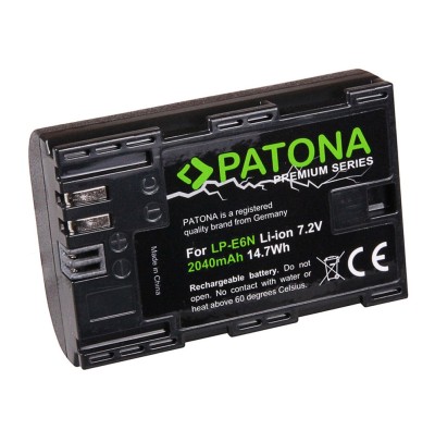 Acumulator Patona Premium LP-E6N 2040mAh compatibil Canon EOS 5D Mark II III IV 7D 60D 70D 80D 6D 5D -1259 foto