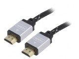 Cablu HDMI 2.0 Textil 3m Negru