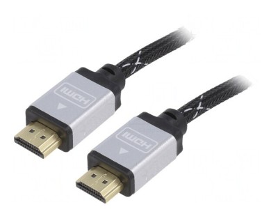 Cablu HDMI 2.0 Textil 3m Negru foto
