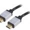 Cablu HDMI 2.0 Textil 3m Negru
