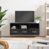 VidaXL Dulap TV, negru, 102x36x50 cm, lemn prelucrat