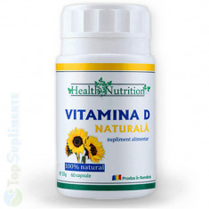 Vitamina D naturala 60cps. (oase, muschi, imunitate) Health Nutrition foto