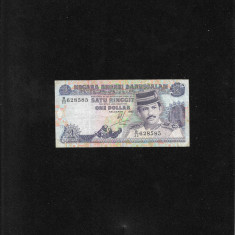 Rar! Brunei 1 dollar 1995 seria628585