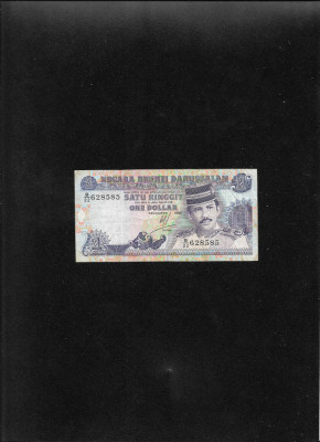 Rar! Brunei 1 dollar 1995 seria628585 foto