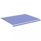 Panza de rezerva copertina, albastru si alb, 4,5x3,5 m