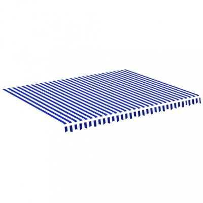 Panza de rezerva copertina, albastru si alb, 4,5x3,5 m foto