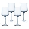 Set 4 Pahare Vin Navaris, 400ml, Sticla Albastra, Elegante, Picior Inalt, Cocktail, Desert, Cadou