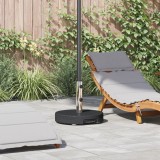 vidaXL Bază Umbrelă cu Roți cu M&acirc;ner Granit Negru 29 kg Rotund
