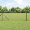 vidaXL Set de st&acirc;lpi de gard Set de 2 Gri Metal 10 x 0.5 m Durabil