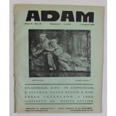 ADAM , REVISTA , redactor I. LUDO , NR. 40 , 1931