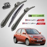 Cumpara ieftin Ștergătoare Nissan Micra K12 (2005&ndash;2010) TeamCar&reg; &ndash; Set Complet Flat
