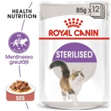Hrana umeda pisica Royal Canin Sterilised Adult, sterilizata, in sos, 85 g