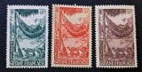 Guiana Franceză 1947 - Set 3 Timbre Definite &bdquo;Amerindian &icirc;n Hamac / Indig&egrave;ne dans un Hamac&rdquo; -CLF1