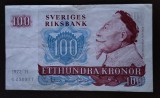 Bancnota Suedia - 100 Kronor 1972