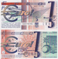 Italia 3 ECCO EURO 1997-98 UNC foto