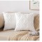 Set 2 Huse de Perna MIULEE, 45 x 45 cm, Alb - RESIGILAT