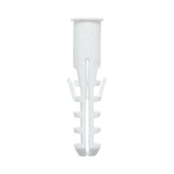 Diblu universal din plastic alb 10x50mm 100 buc/set