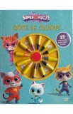 Disney: Superpisicute. Carte de colorat. 12 creioane mici pentru maini de pitici