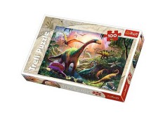 Puzzle 100 piese &bdquo;Pe taramul dinozaurilor&rdquo;