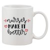Cana alba personalizata &#039;Nurses make it better&#039;, INOVATIX&reg;. 330ml, Oem