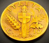 Cumpara ieftin Moneda istorica 10 CENTESIMI - ITALIA FASCISTA, anul 1940 * cod 681 A