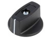 Buton rotativ cu indicator negru ABS 6mm