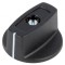 Buton rotativ cu indicator negru ABS 6mm