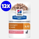 Cumpara ieftin Hill's Prescription Diet K/D Salmon 85g - Hrana Umda Terapeutica Pisici Boli Rinichi