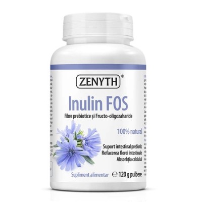 Inulin FOS pulbere, 120 g, Zenyth foto