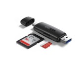 CARD READER extern Ugreen, &quot;CM304&quot; interfata USB 3.0/USB Type-C, citeste/scrie: SD, microSD viteza pana la 5Gbps, suporta carduri maxim 2TB,plastic,bl