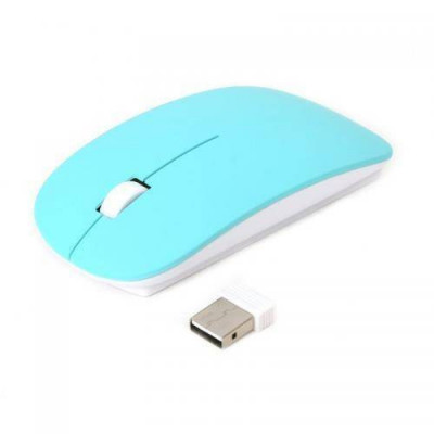 Mouse wireless USB 1000dpi albastru Omega foto