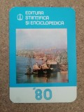 Calendar Buzunar 1980 Editura Stiintifica Enciclopedica C9 24 Colectie