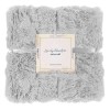 Patura pufoasa si calduroasa pentru 2 persoane, 160x200cm, gri deschis Household NewTrend, Oem