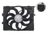 Ventilator radiator Bmw Seria 1 F20/21 11-19, 2 F22/F23 14-, 3 F30/31 11-, 4 F32/33 13-, motor: 2.0 T, 3.0 R6 T, 400 W, 17428625439
