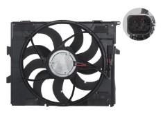 Ventilator radiator Bmw Seria 1 F20/21 11-19, 2 F22/F23 14-, 3 F30/31 11-, 4 F32/33 13-, motor: 2.0 T, 3.0 R6 T, 400 W, 17428625439