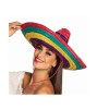 Pălărie Sombrero mexican, pentru adulti, multicolor, 49 cm