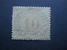1872 GERMANIA REICH NESTAMPILAT,COTA 69$