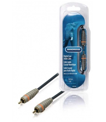 Cablu digital coaxial 0.5m RCA-RCA Bandridge foto