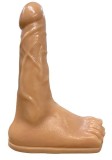 Dildo cu Vene Foot Fetish, PVC, Natural, 26 cm, STD