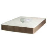 Cumpara ieftin Set Saltea SuperOrtopedica Lux Roma, 160x200x23cm, fermitate tare, cu plasa arcuri tip bonell, reversibila, sistem aerisire perimetral, Saltex plus pi