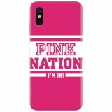Husa silicon pentru Xiaomi Mi 8 Pro, Pink Nation