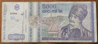 5000 lei 1992, Rom&amp;acirc;nia foto