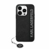 Husa pentru iPhone 15 Pro Max - Karl Lagerfeld Saffiano Rhinestones&amp;Charm (KLHCP15XPSAKDGCK) - Black