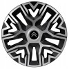 Set 4 Capace Roti 15 &quot; Best Gri-Negru, Compatibile Cu Citroen