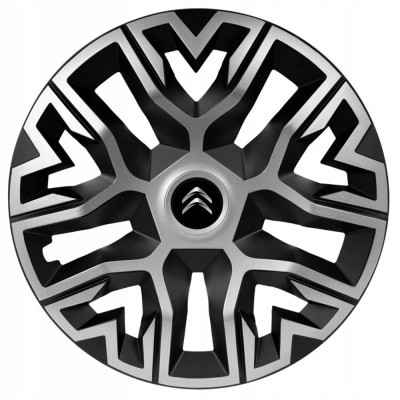 Set 4 Capace Roti 14 &amp;quot; Best Gri-Negru, Compatibile Cu Citroen foto