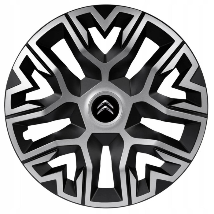 Set 4 Capace Roti 14 &quot; Best Gri-Negru, Compatibile Cu Citroen