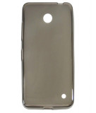 Husa silicon fumurie (cu spate mat) pentru Nokia Lumia 630